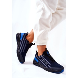Leder Sportschuhe Big Star II274459 Marineblau 1