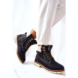 NEWS Damen Trapper Timberki Warmed Black Tiempo schwarz 1