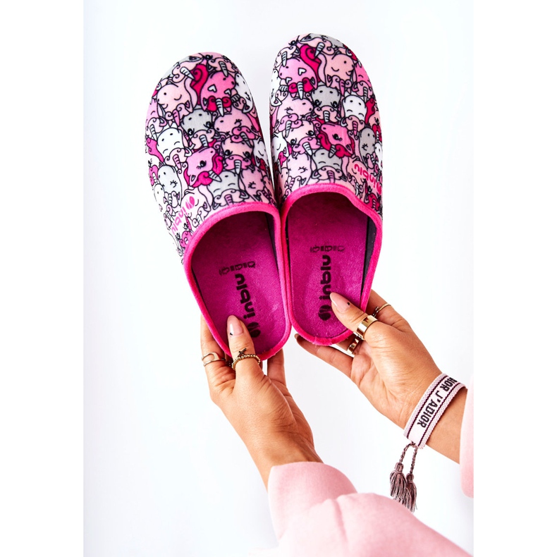 Inblu Hausschuhe Befado Unicorns 155D201 Rosa 1