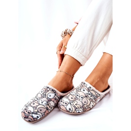 Inblu Hausschuhe Befado Rehwild 155D203 Beige braun 1