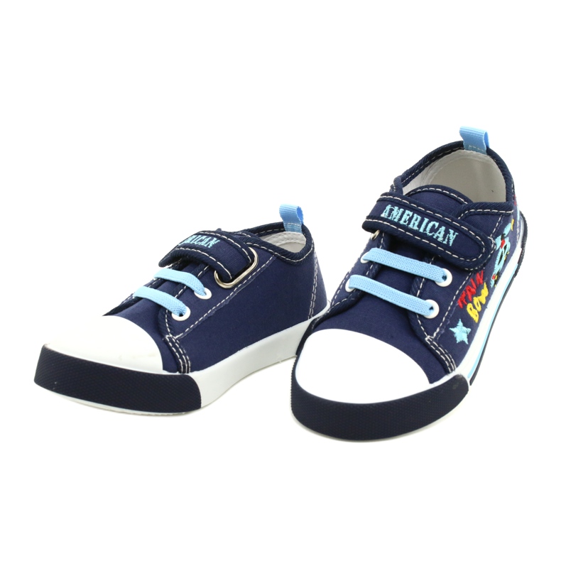 American Club Ten15 Navy Klett-Sneakers marineblau 3