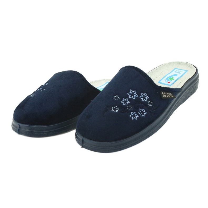 Dr.ORTO Befado Damen-Hausschuhe, Flip-Flops für Diabetiker, 132d012, Marineblau 4