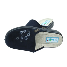 Befado Damen Hausschuhe Flip-Flops für Diabetiker 132d012 blau 5