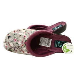 Hausschuhe Kirschblüte Adanex 26764 Aloe Vera lila grau 4