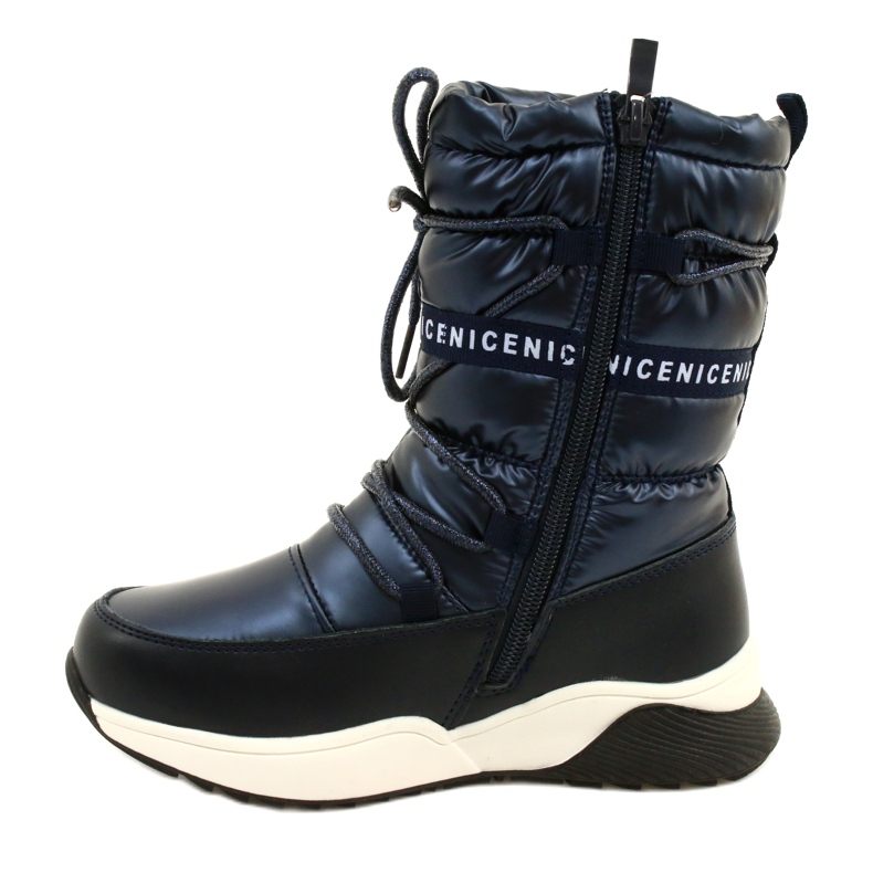 Kinder Schneestiefel Miss Evento Waterproof 21DZ23-4325 schwarz marineblau 2