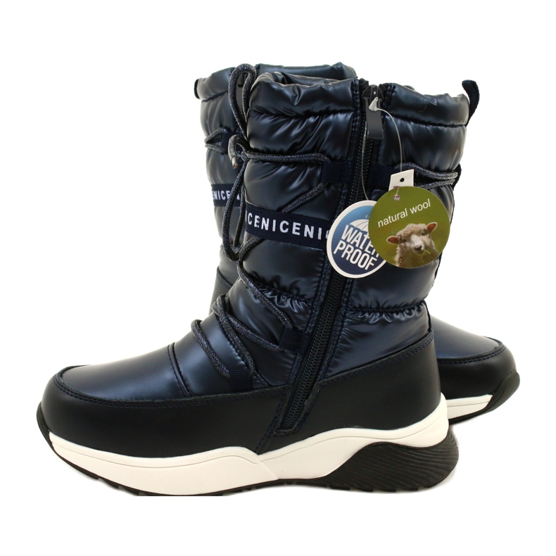 Kinder Schneestiefel Miss Evento Waterproof 21DZ23-4325 schwarz marineblau 5