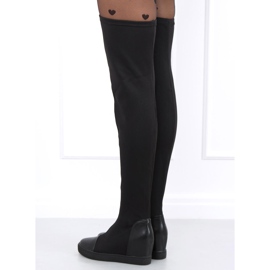 Sock Boots auf dem Keil Futura Black schwarz 2