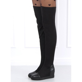 Sock Boots auf dem Keil Futura Black schwarz 1