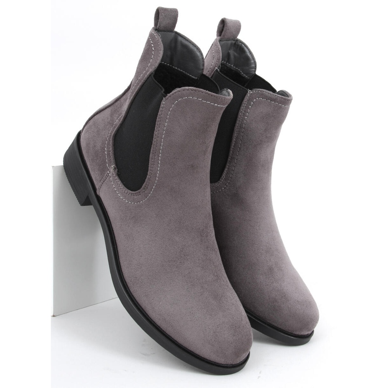 Klassische Damen Jodhpurstiefel Musse Grey grau 2