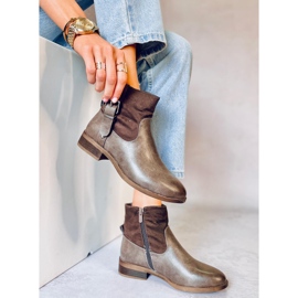 Finu Khaki Damenstiefel grau 1