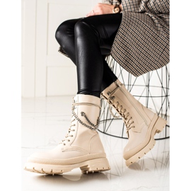 Bona Warme Arbeiter mit einer Kette beige 1