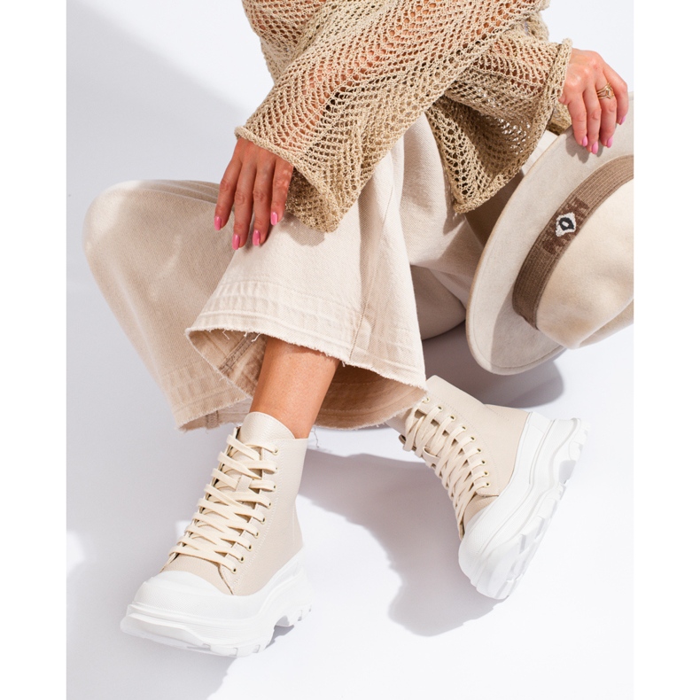 Seastar Turnschuhe auf der Plattform beige 1