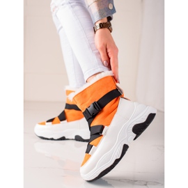 TRENDI Sport-Schneeschuhe weiß orange 1