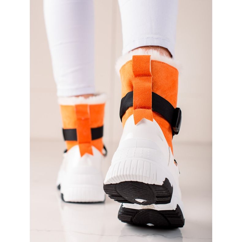 TRENDI Sport-Schneeschuhe weiß orange 2
