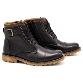 Olivier Herrenleder Lederstiefel 910MP Schokoladenbraun 2