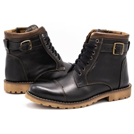 Olivier Herrenleder Lederstiefel 910MP Schokoladenbraun 4