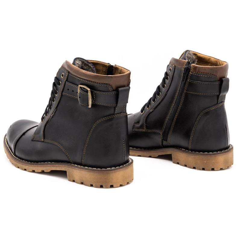 Olivier Herrenleder Lederstiefel 910MP Schokoladenbraun 5