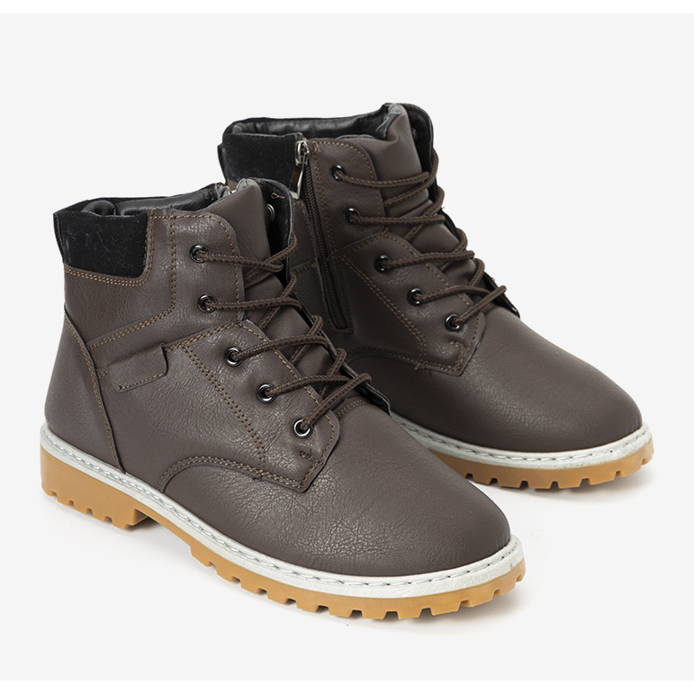 Adrien braune, isolierte Herren Wanderschuhe 1