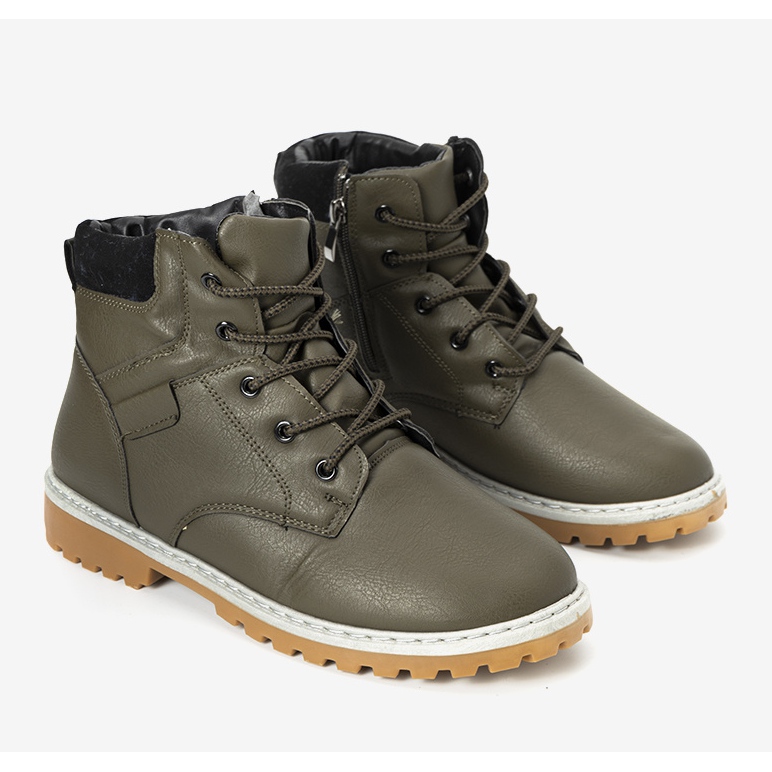 Grüne, isolierte Herrenstiefel von Adrien 1