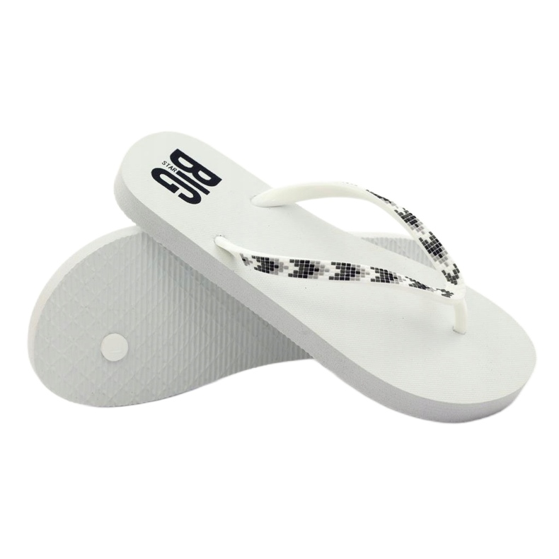 Damen Big Star 274A549 Flip-Flops weiß 3