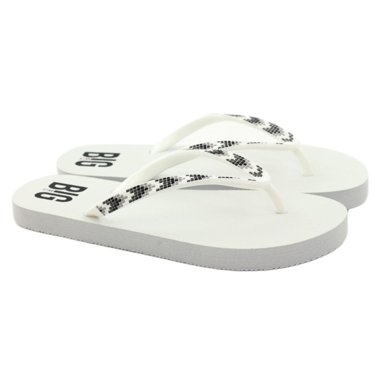 Damen Big Star 274A549 Flip-Flops weiß 4