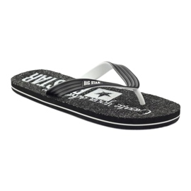 Big Star 174621 Flip Flops Herrenschuhe weiß schwarz 1