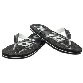 Big Star 174621 Flip Flops Herrenschuhe weiß schwarz 3