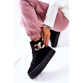 Hohe Sneakers auf der schwarzen Evenia-Plattform 1