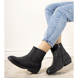 Schwarze Jolicoeur warme Cowboystiefel 1