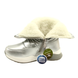 Wasserdichte Kinder Schneestiefel Miss Evento 21DZ23-4325 Silber 5