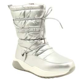 Wasserdichte Kinder Schneestiefel Miss Evento 21DZ23-4325 Silber 1