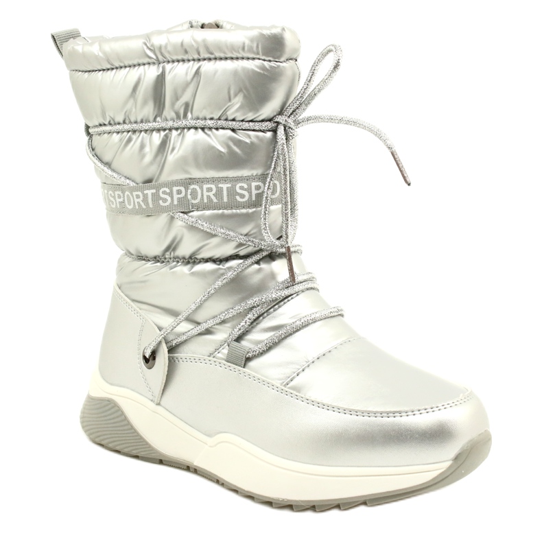 Wasserdichte Kinder Schneestiefel Miss Evento 21DZ23-4325 Silber 1