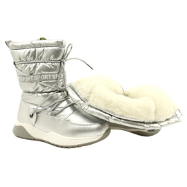 Wasserdichte Kinder Schneestiefel Miss Evento 21DZ23-4325 Silber silber- 4