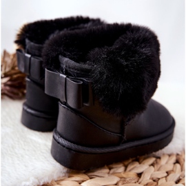 Kinder-Schneestiefel mit Fell Black Madie schwarz 2