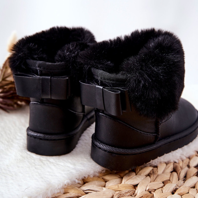Kinder-Schneestiefel mit Fell Black Madie schwarz 1