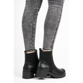 Groto Gogo Schwarze Chelsea-Stiefel auf der Plattform 2