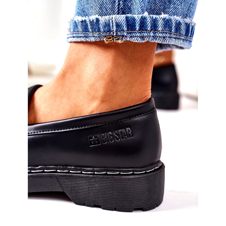 Leder Slipper Big Star II274100 Schwarz 5