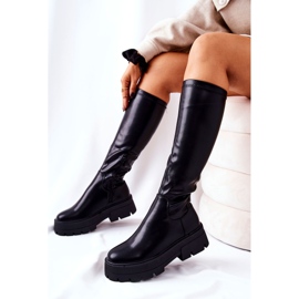 FJ1 Schwarze Hemera hohe Stiefel 1