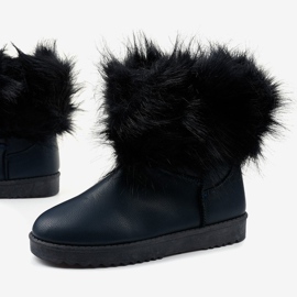 Blaue Loneflar isolierte Stiefel navy blau 1