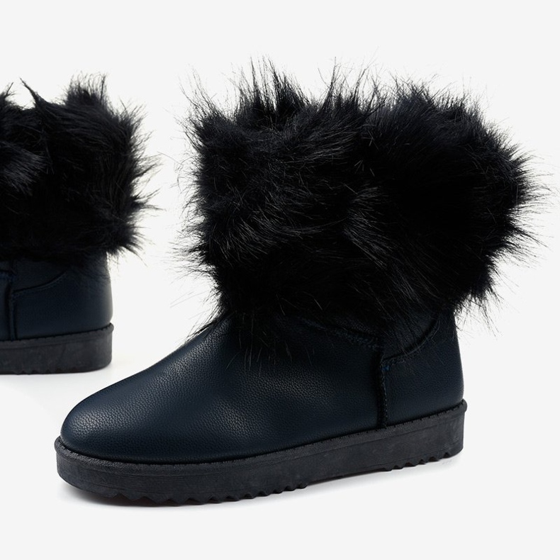 Blaue Loneflar isolierte Stiefel navy blau 1