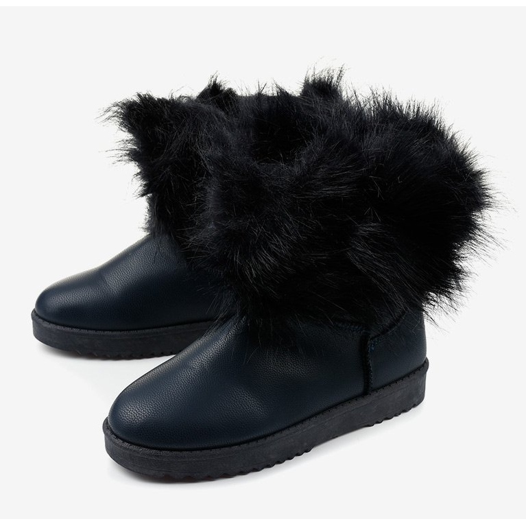 Blaue Loneflar isolierte Stiefel navy blau 2