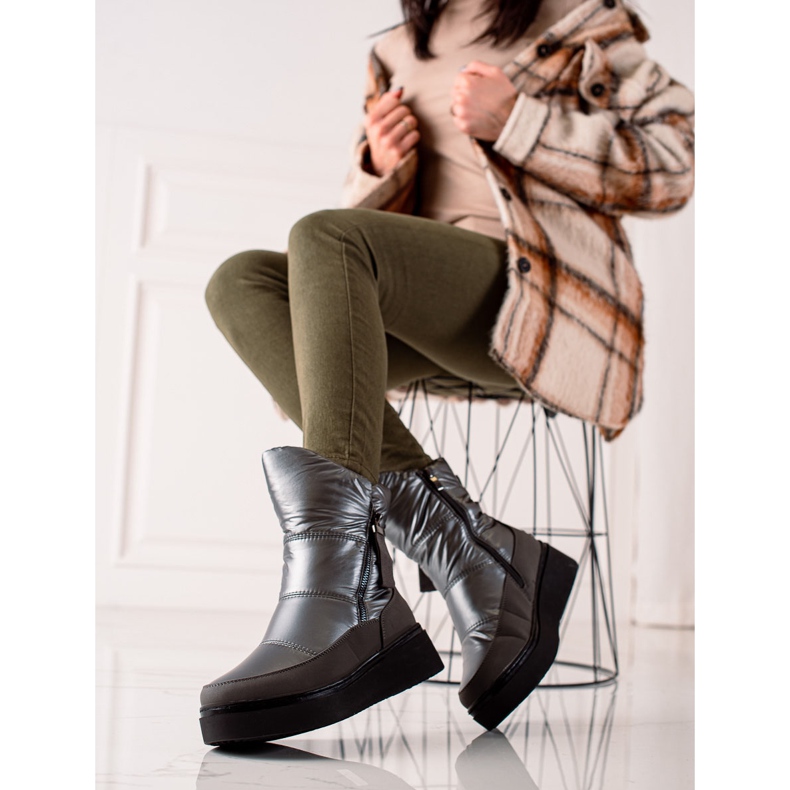 Weide Bequeme warme Schneestiefel schwarz 2