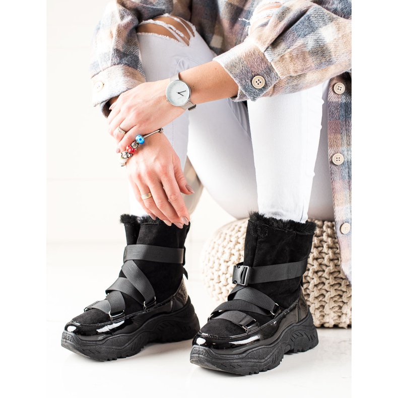 TRENDI Sport-Schneeschuhe schwarz 1