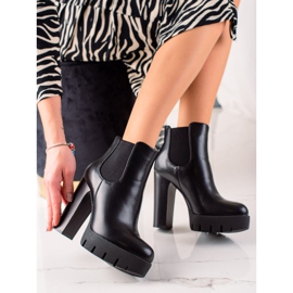 Camo Klassische Stiefel mit hohen Absätzen schwarz 2