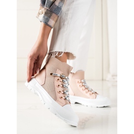 Goodin Mode hohe Turnschuhe rosa 1