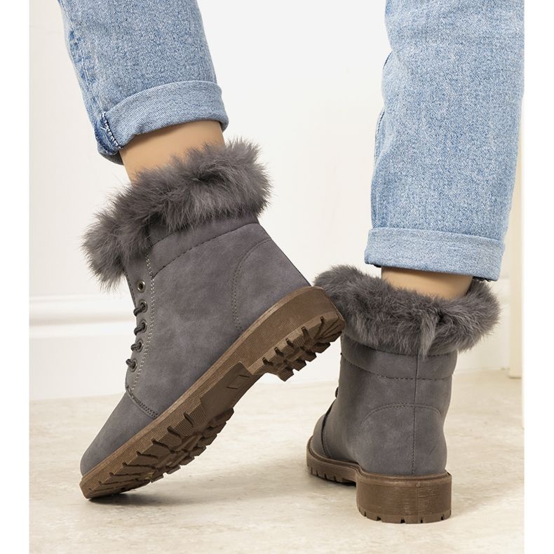 Graue LeBatelier Damen isolierte Stiefel 1