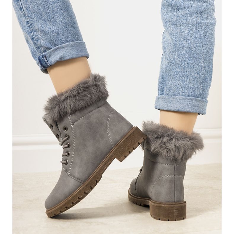 Graue LeBatelier Damen isolierte Stiefel 1