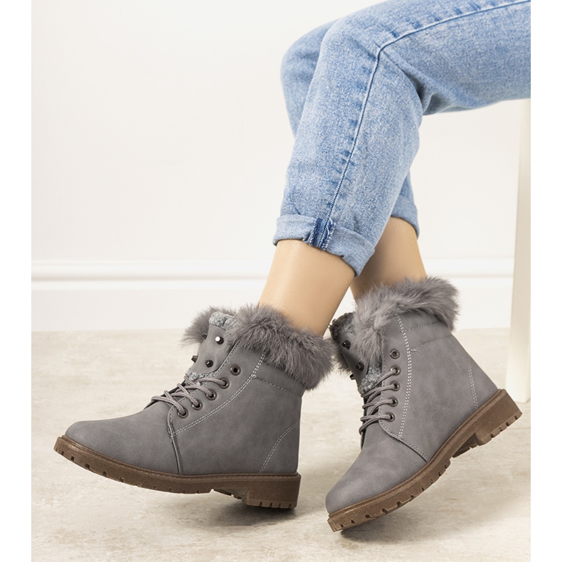 Graue LeBatelier Damen isolierte Stiefel 2