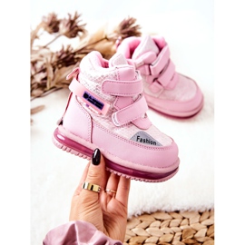 PJ2 Warme Schneestiefel mit rosa Hesiera-Reißverschluss 2