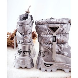 PJ2 Warme Kinder-Schneestiefel am silbernen Cleome-Reißverschluss 2